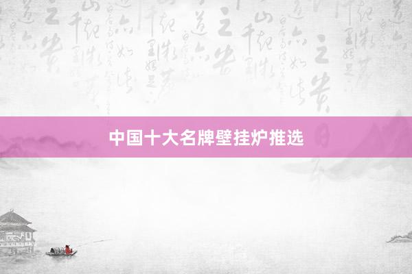 中国十大名牌壁挂炉推选